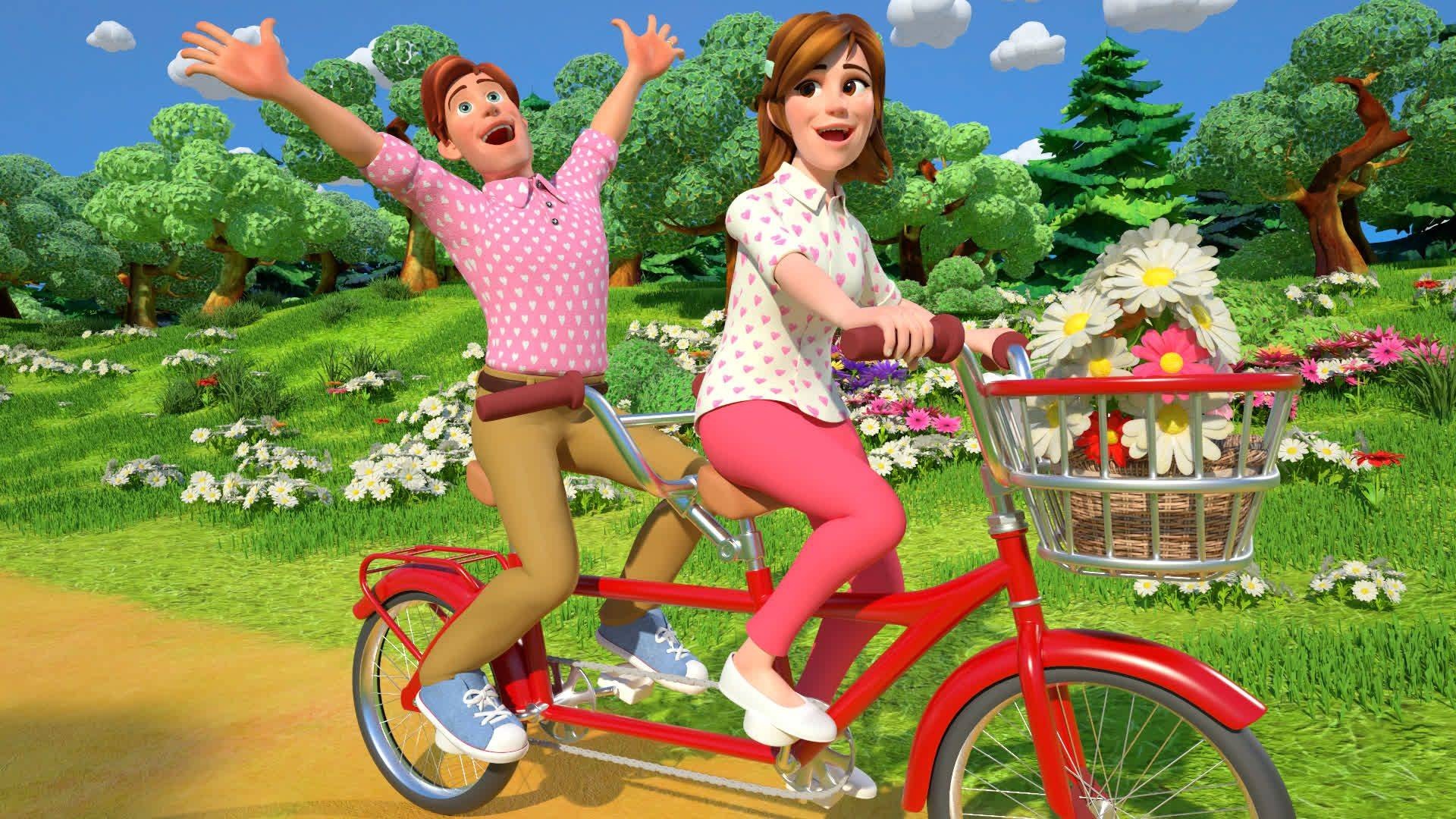 VISION CoComelon Bahasa Indonesia S1 E71 Daisy Bell Bicycle 