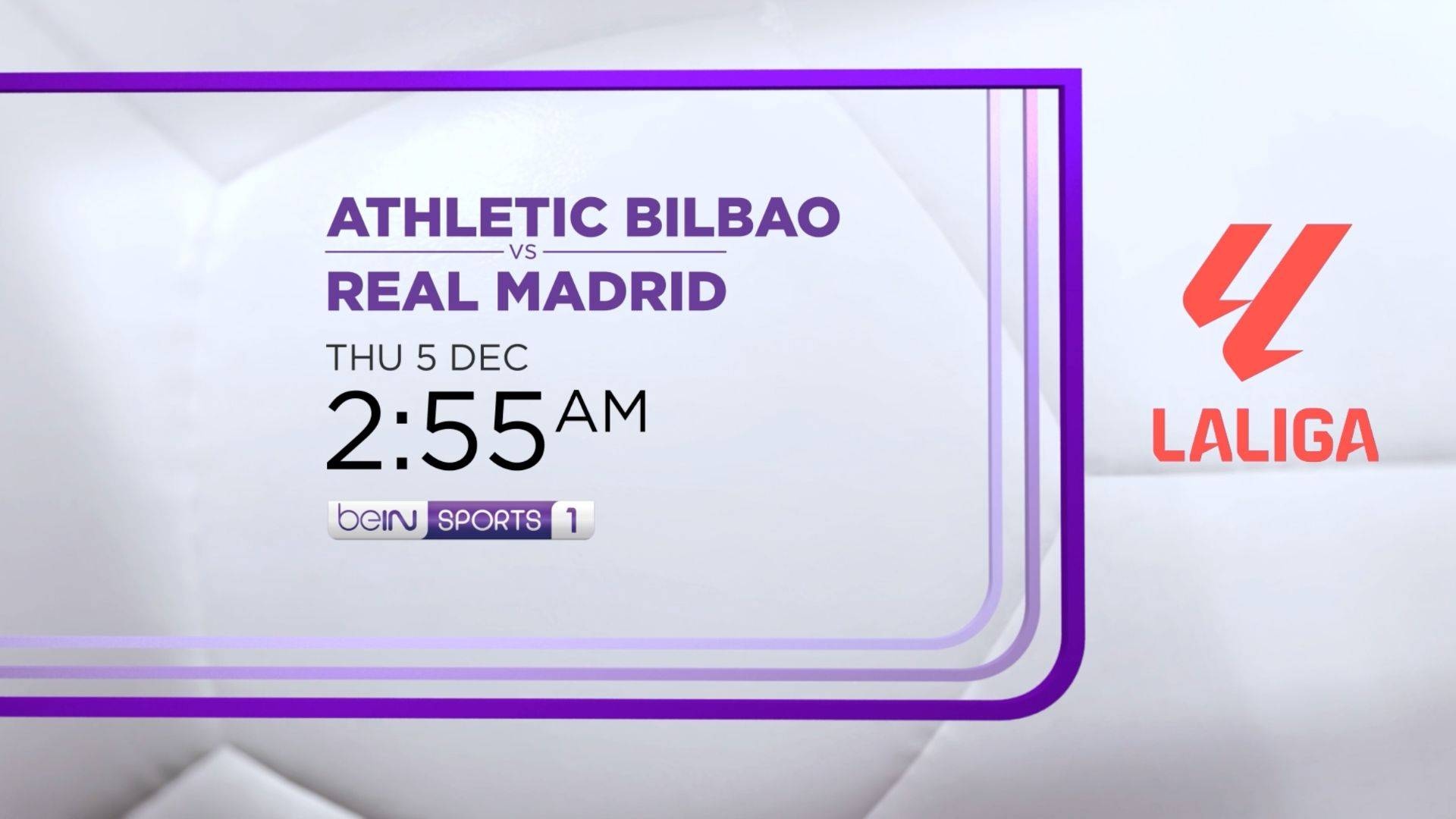 VISION+ - La Liga 2024 - Schedule / S1 E32 Athletic Bilbao vs Real Madrid