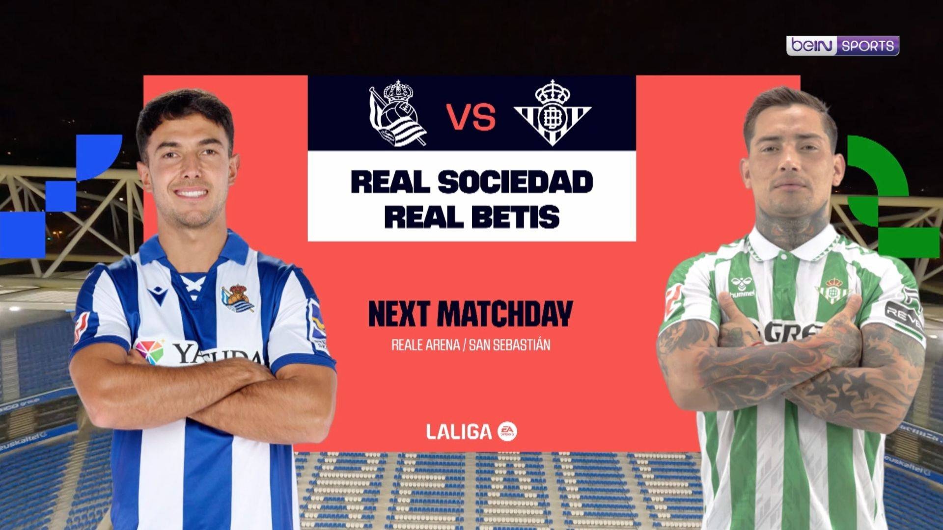 VISION+ - La Liga 2024 - Schedule / S1 E28 Real Sociedad vs Real Betis