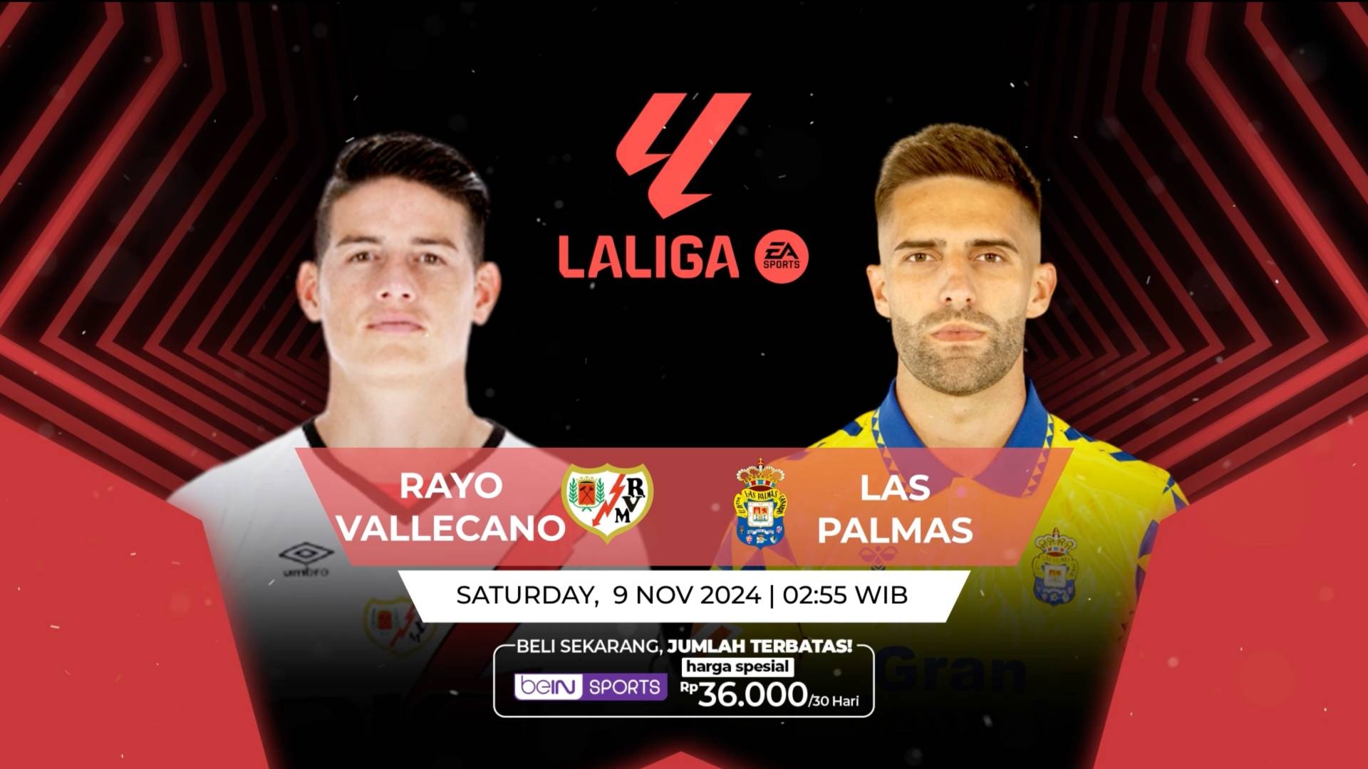 VISION+ - La Liga 2024 - Schedule / S1 E14 Rayo Vallecano vs Las Palmas