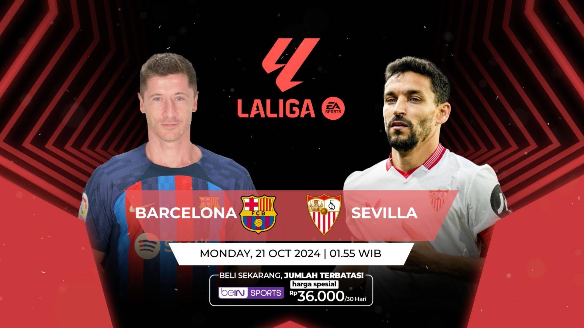 VISION+ - La Liga 2024 - Schedule / S1 E3 FC Barcelona vs Sevilla FC